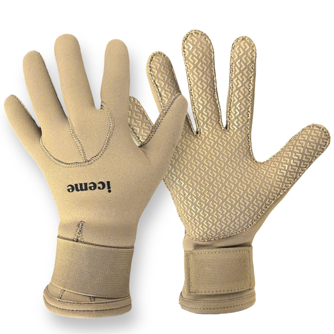 Neoprene gloves 5mm - Camel