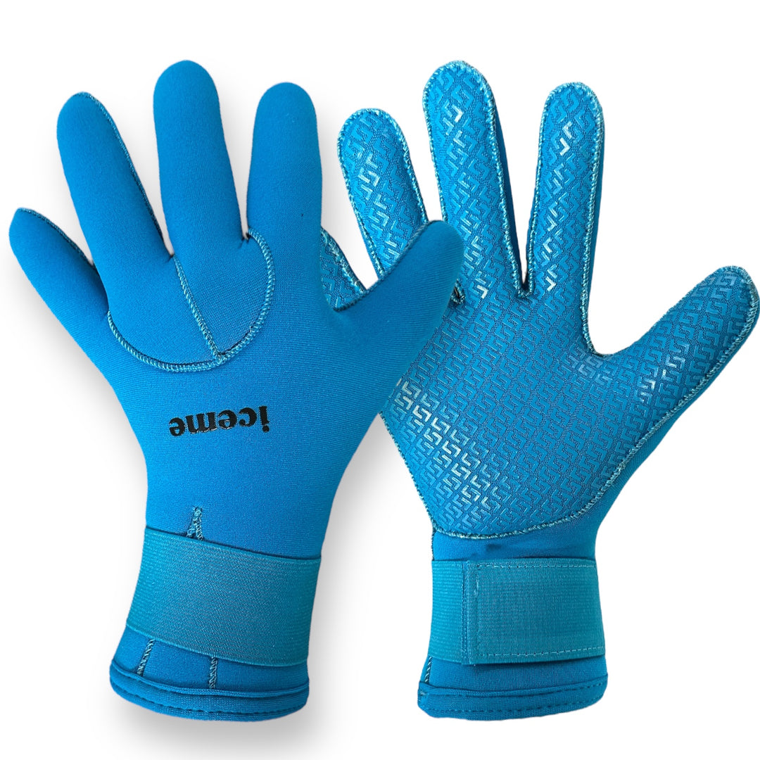 Neoprene gloves 5mm - Azure blue